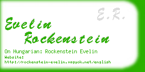evelin rockenstein business card